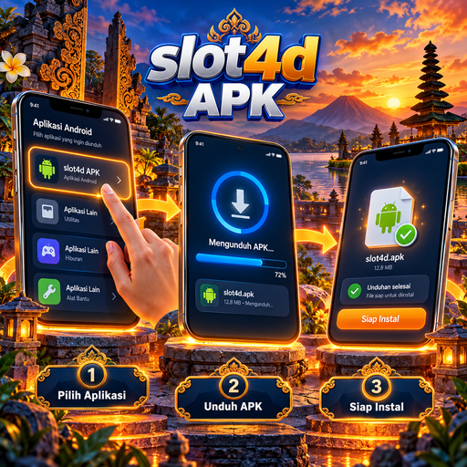 Ilustrasi panduan instalasi slot4d di Android